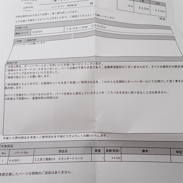 １５フォースマスター３００ＤＨ